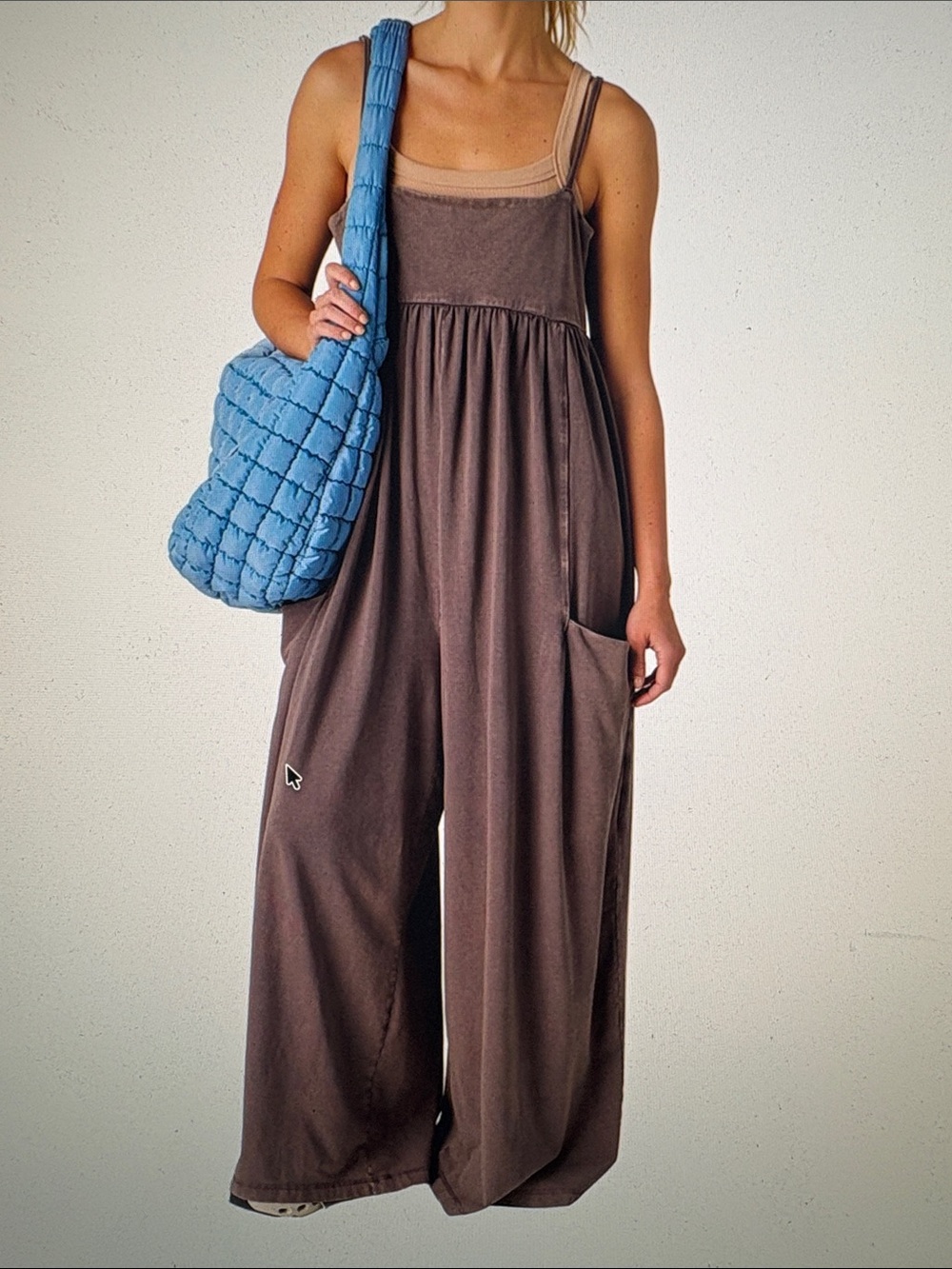 FP Movement Hot Shot Strappy Onesie Jumpsuit Chocolate Jumper SMALL - Picture 4 of 6